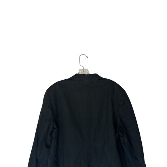 Talbots Black Basic Textured Work Office Career Single Breasted Blazer Size 16 - Picture 9 of 13